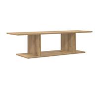 vidaXL Mueble de TV Wall-Mount de, en Madera de ingeniería marrón. Mide 103 cm. Diseño Urbano clásico. Gran Unidad de Almacenamiento de Roble Artisan, Salones. Parte Trasera sin Acabado