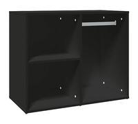 vidaXL Mueble de vestidor Madera de ingeniería Negro 80x40x65 cm