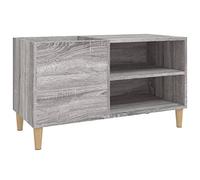 vidaXL Mueble Discos Madera contrachapada Gris Sonoma 84,5x38x48 cm, Mueble para Tocadiscos, Armario de almacenaje de Discos, Mueble para Discos de Vinilo