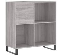 vidaXL Mueble Discos Madera contrachapada Gris Sonoma 84,5x38x89 cm