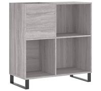 vidaXL Mueble Discos Madera contrachapada Gris Sonoma 84,5x38x89 cm