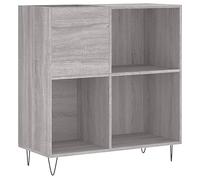 vidaXL Mueble Discos Madera contrachapada Gris Sonoma 84,5x38x89 cm