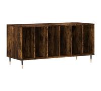 vidaXL Mueble Discos Madera contrachapada Roble Ahumado 100x38x48 cm