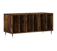 vidaXL Mueble Discos Madera contrachapada Roble Ahumado 100x38x48 cm