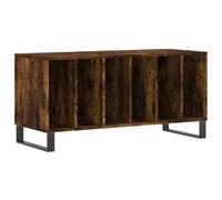 vidaXL Mueble Discos Madera contrachapada Roble Ahumado 100x38x48 cm