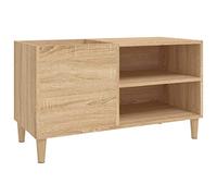 vidaXL Mueble Discos Madera contrachapada Roble Sonoma 84,5x38x48 cm