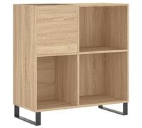 vidaXL Mueble Discos Madera contrachapada Roble Sonoma 84,5x38x89 cm