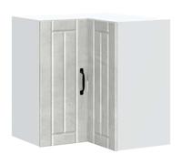 vidaXL Mueble esquinero Cocina Lucca Madera contrachapada Gris Cemento