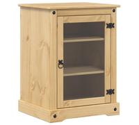 vidaXL Mueble HiFi Corona Madera Maciza de Pino 60x50x82 cm, Mueble de Almacenamiento, Soporte de Medios, Expositor de Discos, Soporte para Tocadiscos