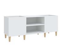 vidaXL Mueble para Discos Madera contrachapada Blanco 121x38x48 cm