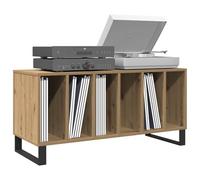 vidaXL Mueble para Discos de Vinilo Roble Artisan 100 x 38 x 48 cm | Se ve increíble con un estilo moderno y un acabado suave, Tiene cinco estantes grandes para organizar tus cosas,