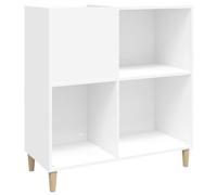 vidaXL Mueble para Discos Madera contrachapada Blanco 84,5x38x89 cm