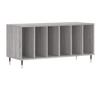 vidaXL Mueble para Discos Madera contrachapada Gris Sonoma 100x38x48cm