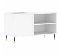 vidaXL Mueble para Discos Madera de ingeniería Blanco 85x38x48 cm, Mueble Tocadiscos, Armario para almacenaje de vinilos, Armario de Tocadiscos