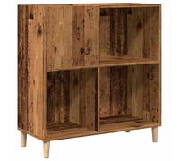 vidaXL Mueble para Discos Madera ingeniería Envejecida 84,5x38x89 cm, Mueble para Tocadiscos, Armario de almacenaje de Discos, Mueble para Discos de Vinilo