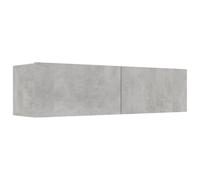 Mueble para TV madera contrachapada gris hormigón 120x30x30 cm