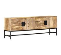 vidaXL Mueble para la TV Armario Muebles Auxiliar Aparador para Soporte Televisor Salón Habitación Decoración Hogar 140x30x50 cm Madera Maciza de Mango