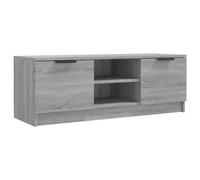 vidaXL Mueble para TV Aparador Armario Estante Soporte Mobiliario Salón Sala de Estar Dormitorio Madera Contrachapada Gris Sonoma 102x35x36,5 cm