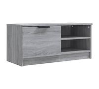 vidaXL Mueble para TV Aparador Armario Estante Soporte Mobiliario Salón Sala de Estar Dormitorio Madera Contrachapada Gris Sonoma 80x35x36,5 cm