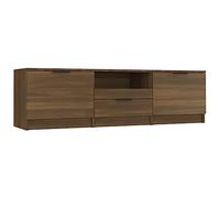 vidaXL Mueble para TV Aparador Armario Estante Soporte Mobiliario Salón Sala de Estar Dormitorio Madera Contrachapada Roble Marrón 140x35x40 cm