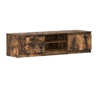 vidaXL Mueble para TV Aparador Armario Soporte Auxiliar Consola Cajón Entrada Sala Estante Mueble Casa Salón Madera Contrachapada Roble Ahumado