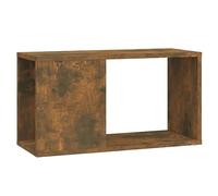 vidaXL Mueble para TV Armario Aparador Almacenamiento Compartimento Estante Salón Sala de Estar Madera Contrachapada Roble Ahumado