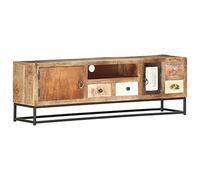 vidaXL Mueble para TV Centro Comedor Televisión Televisor Equipo de Música Armario Bajo Almacenaje Soporte de Madera Maciza Reciclada 120x30x40cm
