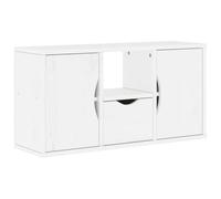 vidaXL Mueble para TV ODDA con cajón Blanco 79x24x40 cm Madera pino