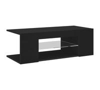 Mueble De Tv Con Luces Led Negro 90x39x30 Cm Vidaxl