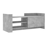 vidaXL Mueble para TV contrachapada Gris hormigón 100x35x40 cm, Soporte de TV, aparador de TV, Mueble HiFi, Banco de TV, Armario para TV