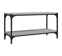 vidaXL Mueble para TV contrachapada y Acero Gris Sonoma 80x33x41 cm, Soporte para TV, Armario Auxiliar, Armario Consola TV
