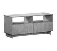 vidaXL Mueble para TV de 90 x 34,5 x 40 cm, madera de hormigón, color gris