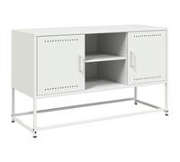 Mueble Para Tv De Acero Blanco 100,5x39x60,5 Cm Vidaxl
