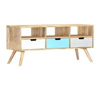 vidaXL Mueble para TV de Madera Maciza de Mango 110x35x48 cm