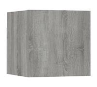 vidaXL Mueble para TV de Pared Aparador Armario Estante Soporte Mobiliario Salón Sala de Estar Dormitorio Decoración Gris Sonoma 30,5x30x30 cm