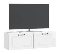 vidaXL Mueble para TV de Pared Brillante 98 x 31 x 30 cm, Muebles para Sala, Soporte Moderno para TV, Gran Almacenamiento, Unidad Funcional, diseño Que Ahorra Espacio