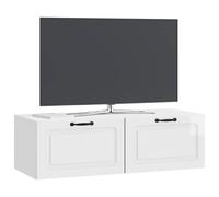 vidaXL Mueble para TV de Pared Brillante 98 x 41 x 30 cm, Muebles para Sala, Soporte Moderno para TV, Gran Almacenamiento, Unidad Funcional, diseño Que Ahorra Espacio