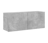vidaXL Mueble para TV de Pared Gris hormigón 100x30x41 cm
