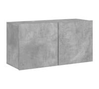 vidaXL Mueble para TV de Pared Gris hormigón 80x30x41 cm