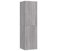 vidaXL Mueble para TV de Pared Gris Sonoma 30,5x30x110 cm, Soporte de TV, Armario de TV, Armario Auxiliar, Mueble de TV, Armario de TV para Pared