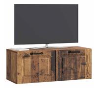 vidaXL Mueble para TV de Pared Madera Envejecida 78,5 x 31 x 30 cm, Muebles para Sala, Soporte Moderno para TV, Gran Almacenamiento, Unidad Funcional, diseño Que Ahorra Espacio