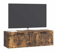 vidaXL Mueble para TV de Pared Roble Ahumado 98 x 31 x 30 cm, Muebles para Sala, Soporte Moderno para TV, Gran Almacenamiento, Unidad Funcional, diseño Que Ahorra Espacio