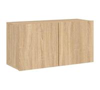 vidaXL Mueble para TV de Pared, Soporte Colgante con Almacenaje, Armario Consola Flotante, Mueble Multimedia para Salón Dormitorio, Roble Sonoma