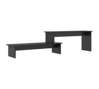 vidaXL Mueble para TV en Roble Negro, Rectangular y Mide 180 x 30 x 43 cm. Es práctico, Duradero, con un Acabado rústico y Ofrece Espacio de Almacenamiento Ideal para tu Sala de Estar. Necesitas un