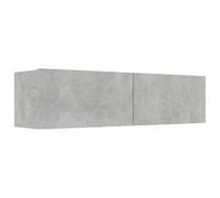 vidaXL Mueble para TV Madera contrachapada Gris hormigón 120x30x30 cm