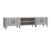 vidaXL Mueble para TV Madera contrachapada Gris Sonoma 180x31,5x40 cm