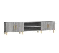 Mueble Para Tv Madera Contrachapada Gris Sonoma 180x31,5x40 Cm Vidaxl