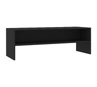 vidaXL Mueble para TV Armario con compartimiento Moderno Negro Madera de ingeniería