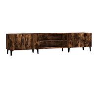 vidaXL Mueble para TV Madera contrachapada Roble Ahumado 180x31,5x40cm