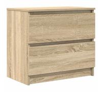 vidaXL Mueble para TV Madera contrachapada Roble Ahumado 60x35x54 cm, Soporte de TV, Mueble de TV, Mueble Multimedia, aparador de TV